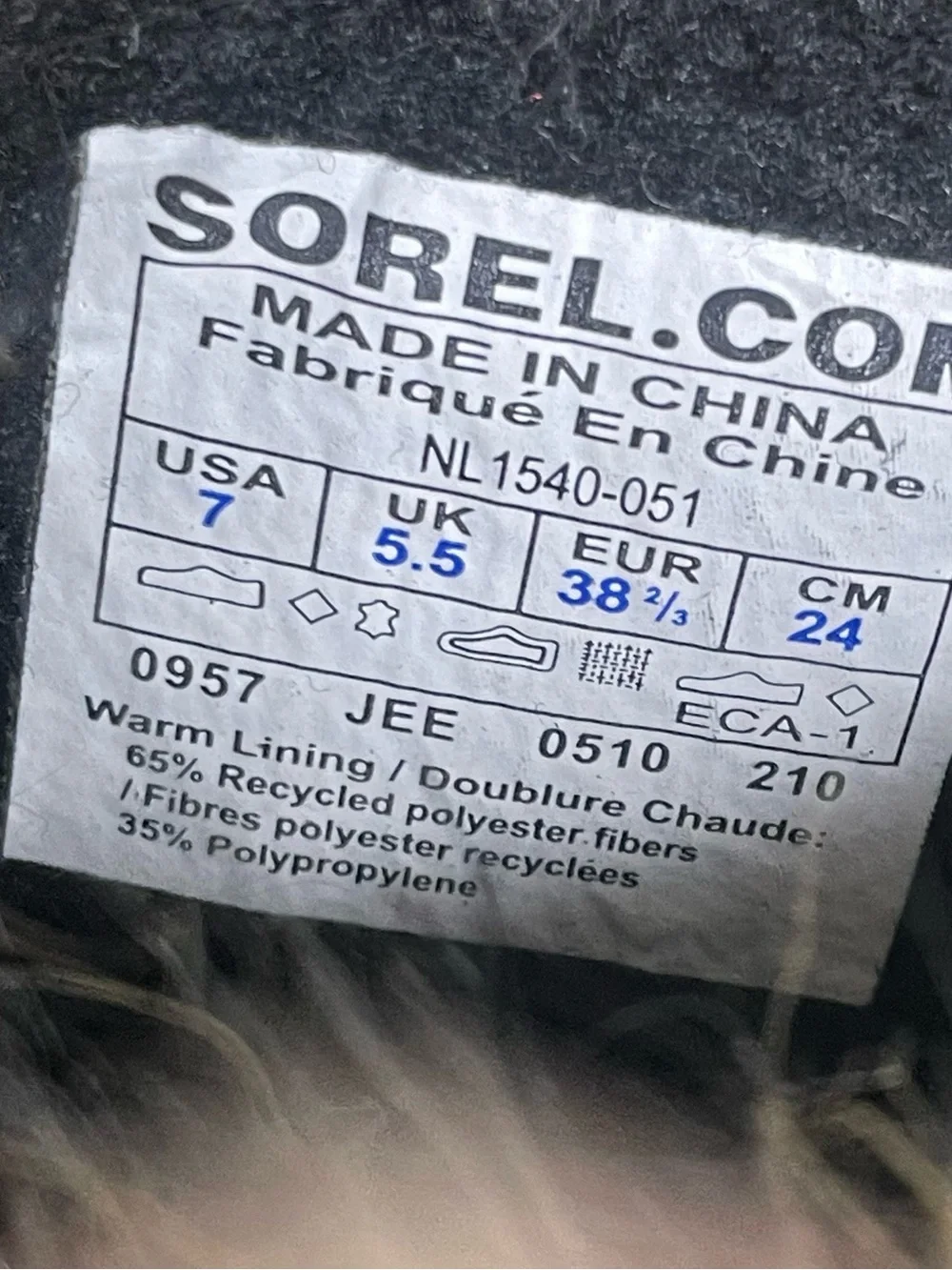 SOREL Joan Of Arctic Women's Boots 7 Gray Suede Waterproof Snow Faux Fur FLAWS